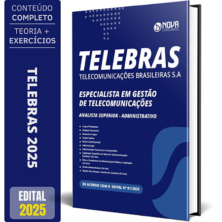 Apostila Telebrás 2025 - Analista Superior Administrativo
