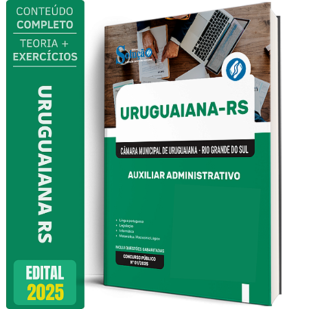 Apostila Câmara de Uruguaiana RS 2026 - Auxiliar Administrativo