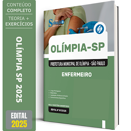 Apostila Prefeitura de Olímpia SP 2025 - Enfermeiro