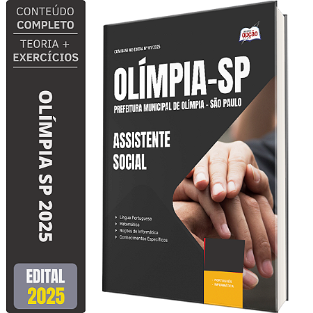 Apostila Prefeitura de Olímpia SP 2025 - Assistente Social