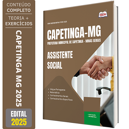 Apostila Prefeitura de Capetinga MG 2025 - Assistente Social
