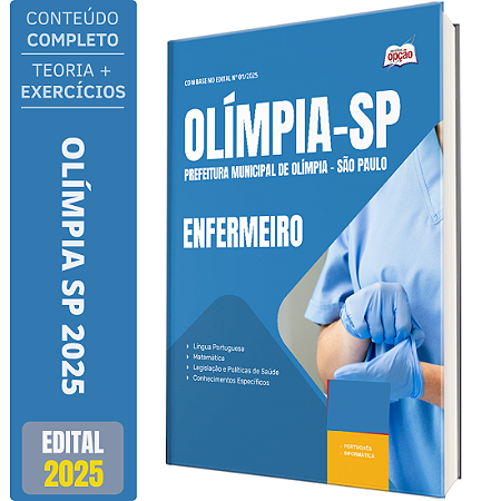 Apostila Prefeitura de Olímpia SP 2025 - Enfermeiro
