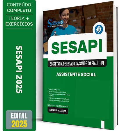 Apostila Secretaria de Estado da Saúde do Piauí 2026 - Assistente Social