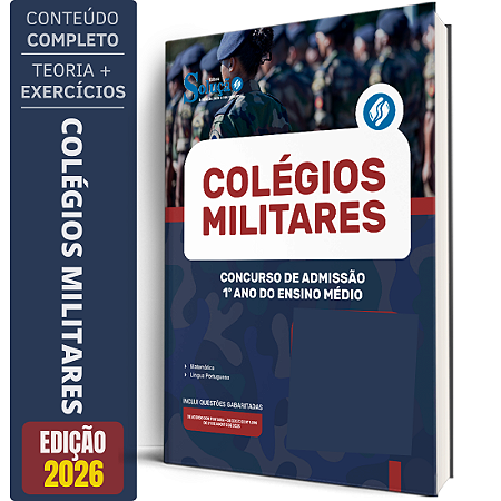 Apostila Colégio Militar 2026 - Concurso de Admissão 1º ano do Ensino Médio