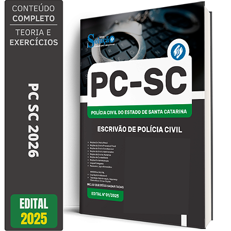 Apostila PC SC 2026 - Escrivão de Polícia Civil