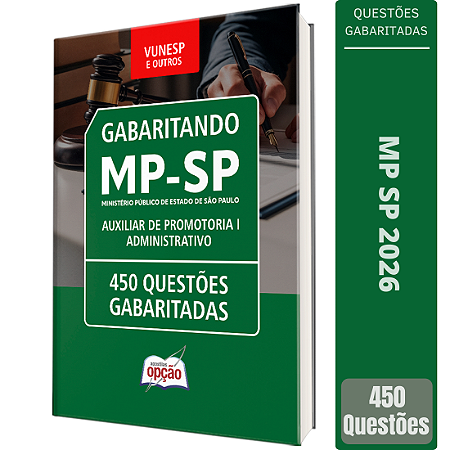 Caderno de Questões MP SP 2026 - Auxiliar de Promotoria I - Administrativo
