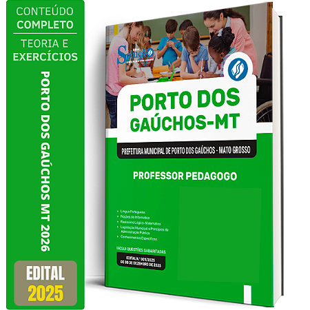 Apostila Prefeitura de Porto dos Gaúchos MT 2026 - Professor Pedagogo