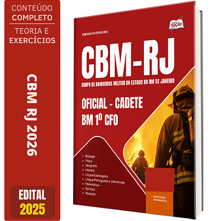 Apostila Concurso CBM RJ 2026 - Oficial - Cadete BM 1º CFO