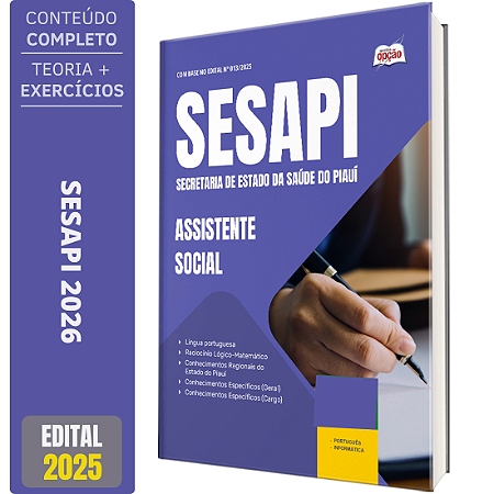 Apostila Secretaria de Estado da Saúde do Piauí 2026 - Assistente Social