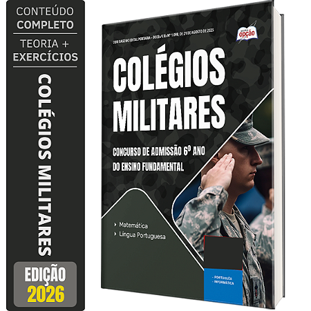 Apostila Colégio Militar 2026 - Concurso de Admissão 6º ano do Ensino Fundamental