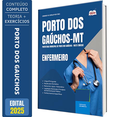 Apostila Prefeitura de Porto dos Gaúchos MT 2026 - Enfermeiro