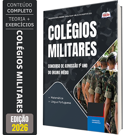 Apostila Colégio Militar 2026 - Concurso de Admissão 1º ano do Ensino Médio