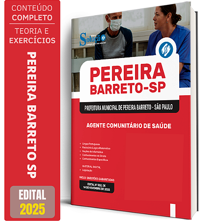 Apostila Prefeitura de Pereira Barreto SP 2026 - Agente Comunitário de Saúde