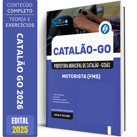 Apostila SMS Catalão GO 2026 - Motorista FMS