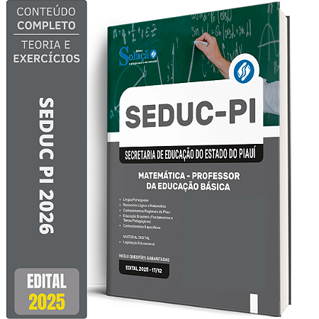 Apostila SEDUC PI 2026 - Professor de Matemática