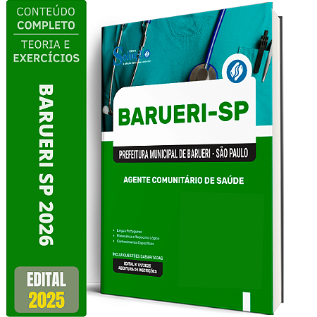 Apostila Prefeitura Barueri SP 2026 - Agente Comunitário de Saúde