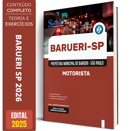 Apostila Prefeitura de Barueri SP 2026 - Motorista