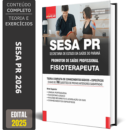 Apostila Concurso SESA PR 2026 - Fisioterapeuta