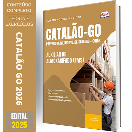 Apostila SMS Catalão GO 2026 - Auxiliar de Almoxarifado FMS