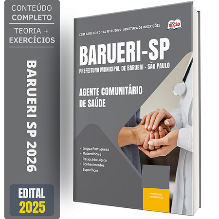Apostila Prefeitura de Barueri SP 2026 - Agente Comunitário de Saúde