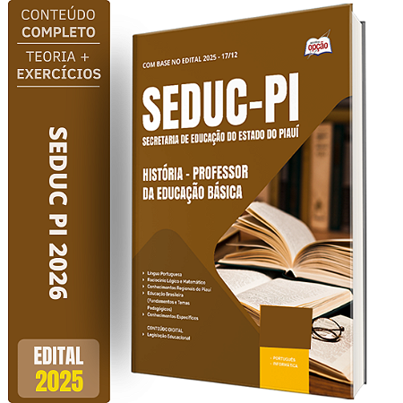 Apostila SEDUC PI 2026 - Professor da Educação Básica - História