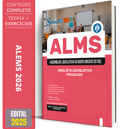 Apostila ALEMS 2026 - Analista Legislativo - Pedagogo