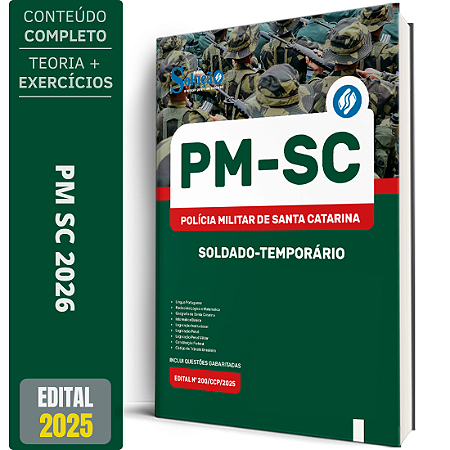 Apostila PM SC 2026 - Soldado - Temporário