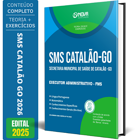 Apostila SMS Catalão GO 2026 - Executor Administrativo FMS