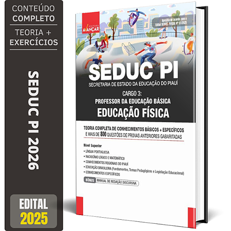 Apostila SEDUC PI 2026 - Professor De Educação Física