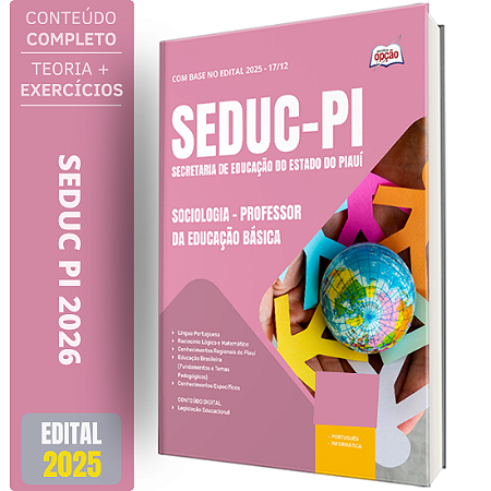 Apostila SEDUC PI 2026 - Professor da Educação Básica - Sociologia
