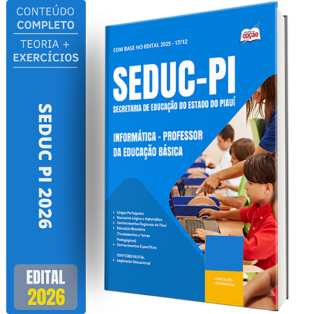 Apostila SEDUC PI 2026 - Professor da Educação Básica - Informática