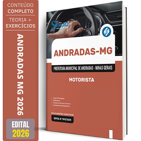 Apostila Prefeitura de Andradas MG 2026 - Motorista