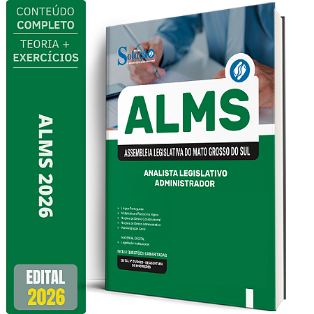Apostila ALEMS 2026 - Analista Legislativo - Administrador