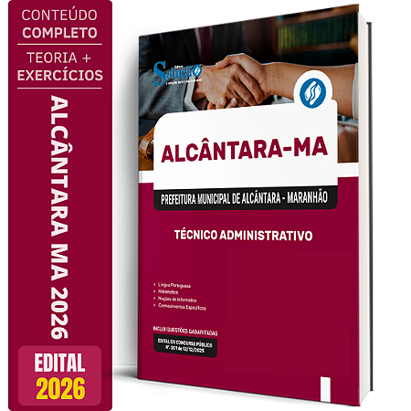 Apostila Prefeitura de Alcântara MA 2026 - Técnico Administrativo