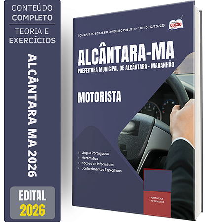 Apostila Concurso Alcântara Ma 2026 - Motorista