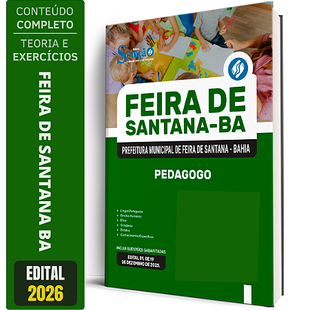 Apostila Prefeitura de Feira de Santana BA 2026 - Professor Pedagogo