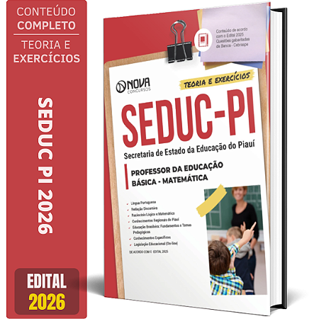 Apostila SEDUC PI 2026 - Professor de Matemática