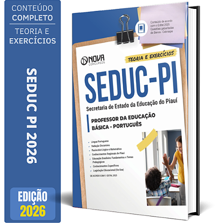 Apostila SEDUC PI 2026 - Professor de Língua Portuguesa