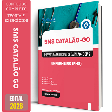Apostila SMS Catalão GO 2026 - Enfermeiro FMS