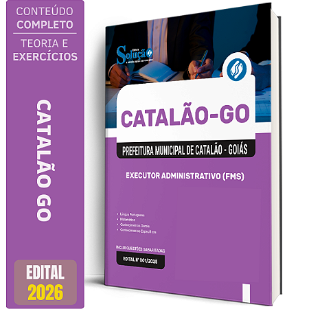 Apostila SMS Catalão GO 2026 - Executor Administrativo FMS