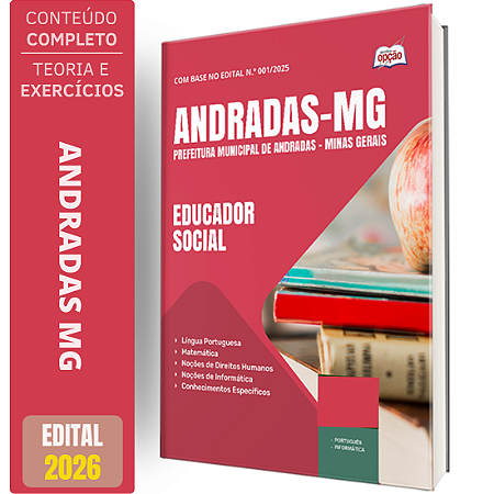 Apostila Prefeitura de Andradas MG 2026 - Educador Social