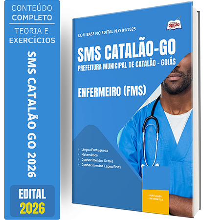Apostila SMS Catalão GO 2026 - Enfermeiro FMS