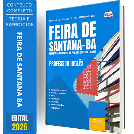 Apostila Prefeitura de Feira de Santana BA 2026 - Professor de Inglês