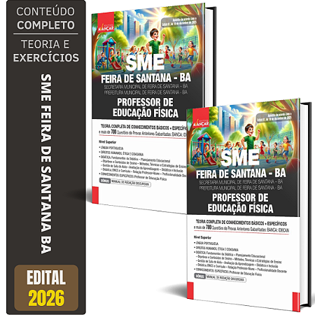 Apostila Sme Feira De Santana Ba 2026 - Professor Educação Física
