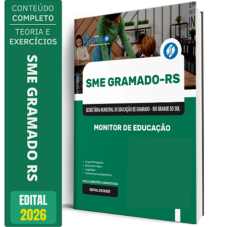 Apostila SME Gramado RS 2026 - Monitor de Educação