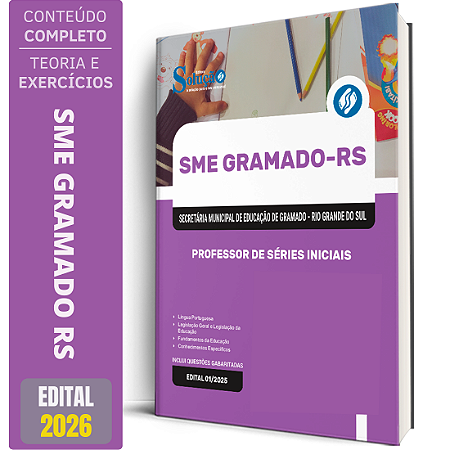 Apostila SME Gramado RS 2026 - Professor de Séries Iniciais