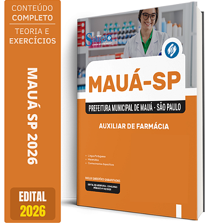 Apostila Prefeitura de Mauá SP 2026 - Auxiliar de Farmácia