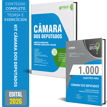 Kit Apostila Câmara Dos Deputados 2026 - Analista Legislativo + Testes