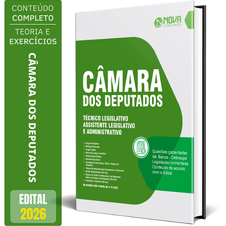 Apostila Concurso Câmara dos Deputados 2026 - Técnico Legislativo