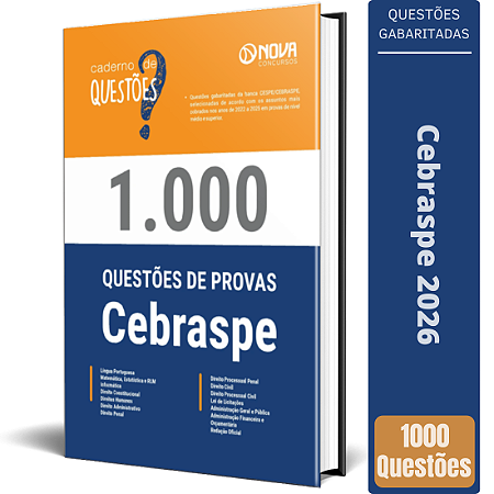 Livro 1.000 Questões Gabaritadas da CEBRASPE